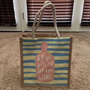 Burlap affirmation Tote Bag